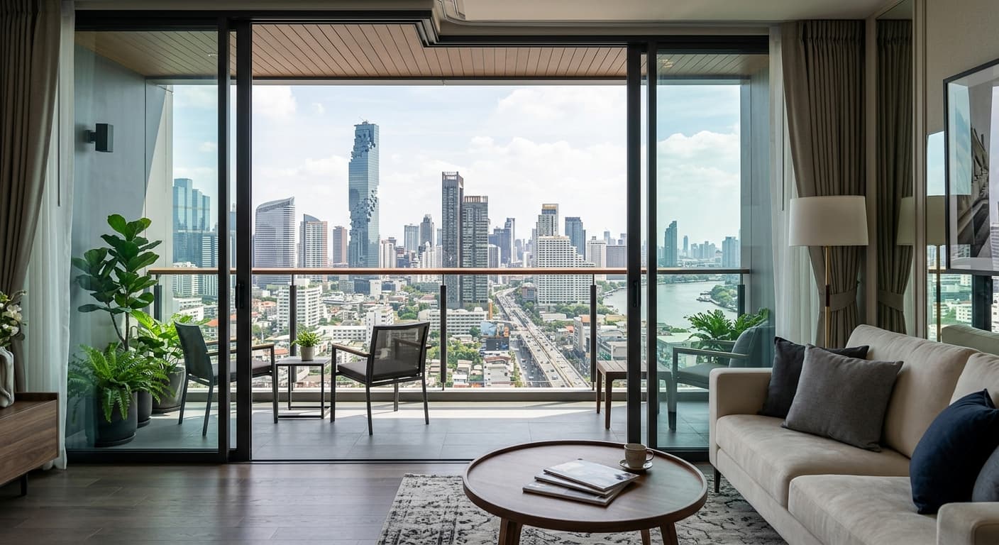 2-bed condo for rent — Thonglor, high floor