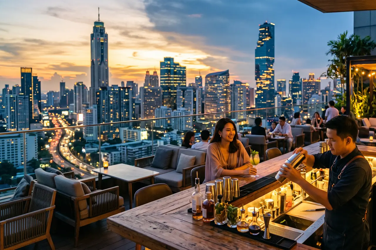 Rooftop bar